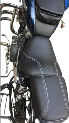 Sahara Seats Enfield Thunderbird 350/500 Design Cushion/Foam Seat Cover (Black) Split Bike Seat Cover For Royal Enfield Thunder Bird 350, 500