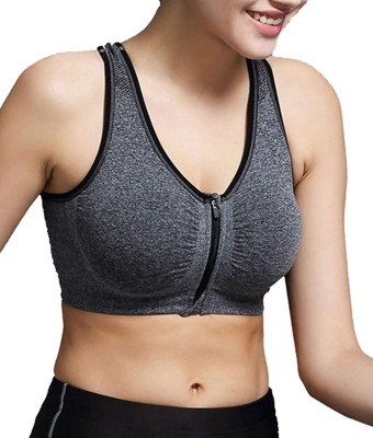 Studio Ninety Women Sports Lightly Padded Bra(Grey)