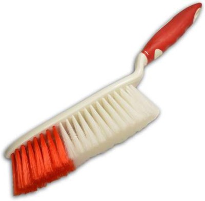 Sai Enterprises Big Plastic Carpet Clean Smooth Brush Plastic Dry Brush (Multicolor) Plastic Wet and Dry Brush(Red, White, 2 Units)