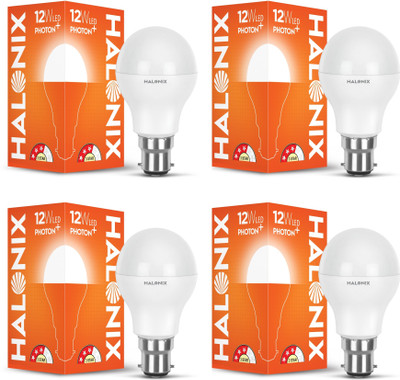 HALONIX 12 W Basic Round B22 LED Bulb(Yellow, Pack of 2)