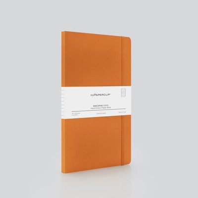 myPAPERCLIP Executive Series Book-size Notebook Ruled 192 Pages(Orange)
