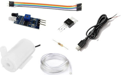 Creative Technologies DIY Kit for Automatic Sanitizer Machine IR Sensor, Submersible Water Pump, Resistor, Power Cable, TIP32C transistor, 6-M2F Wire (Make Your Own Sanitizer Dispenser) Electronic Components Electronic Hobby Kit Creative Technologies DIY Kit for Automatic Sanitizer Machine IR Sensor, Submersible Water Pump, Resistor, Power Cable, TIP32C transistor, 6-M2F Wire (Make Your Own Sanitizer Dispenser) Electronic Components Electronic Hobby Kit