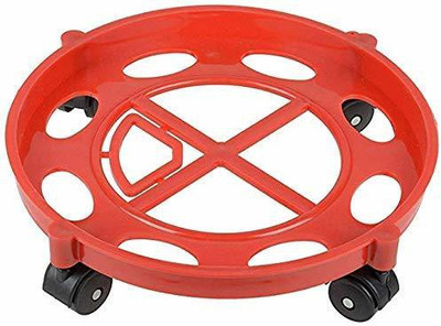 KRISHNA FASHION Gas Cylinder Trolley (Red) deal from flipkart