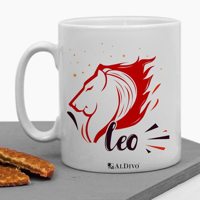alDivo Printed Leo Zoadic Sign Premium Quality Ceramic Coffee Mug(350 ml)