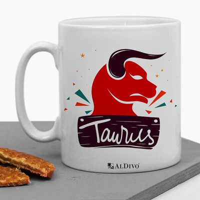 alDivo Printed Taurus Zoadic Sign Premium Quality Ceramic Coffee Mug(350 ml)
