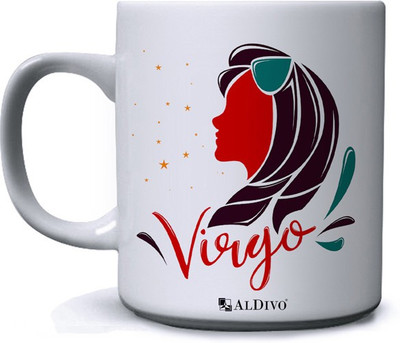 alDivo Printed Virgo Zoadic Sign Premium Quality Ceramic Coffee Mug(350 ml)