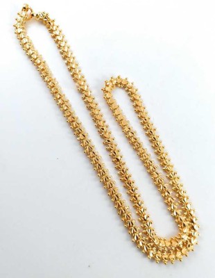 Princy Enterprise Gold Plated DILRAVA CHAIN South Chain Foe Whomen- Girl & Men 24 Inch. Brass Chain