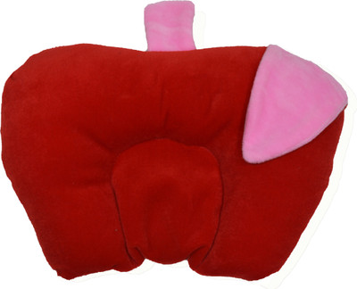 CLASORA Polyester Fibre Abstract Baby Pillow Pack of 1(Red)