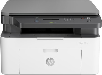 HP Laser MFP 136w Multi-function WiFi Monochrome Laser Printer (Black Page Cost: 3.13 Rs.)(White, Grey, Toner Cartridge)