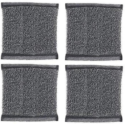 NIKYANKA sponge Scrubber with Steel Mesh (steel mesh)sh) Scrub Pad(Medium, Pack of 4)