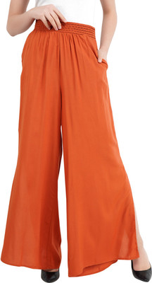 Aditi Wasan Flared Women Orange Trousers