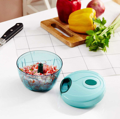 Prodrop Plastic 3 Blades Vegetable Chopper with Storage Lid Vegetable Chopper(1 Chopper)