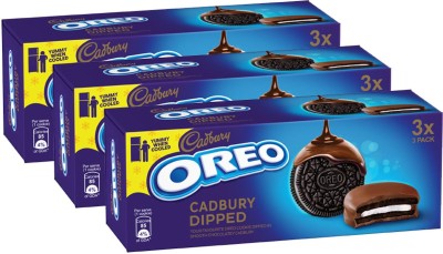 OREO Cadbury Dipped Cookie Cream Filled Biscuit(3 x 150 g)