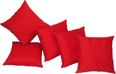 ZIKRAK EXIM Abstract Cushions Cover(Pack of 5, 40 cm*40 cm, Red)