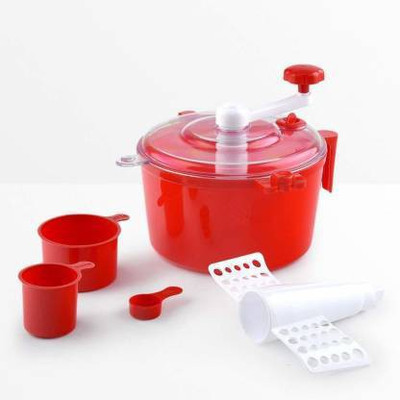shivay Automatic Non Electric Dough Maker Machine Atta Maker Plastic Continuous Dough Maker (Red) Plastic Automatic Dough Maker