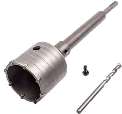 Tanya 65Mm Wall Hole Saw Centre Drill Bit Plus Shank Wrench Kit For Drilling Wall Stone Concrete Cement Guide Power Drill