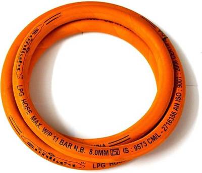 Laxmi SURAKSHA Steel Wire Reinforced With ISI Certified LPG Hose Pipe Home Gas Stove USE (MAKE IN INDIA) SURKSKHA HOSE STEEL WIRE PIPE Hose Pipe
