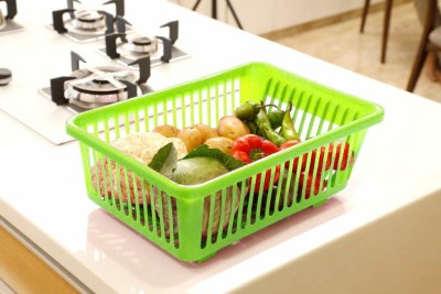 NEWON Dish Drainer Kitchen Rack Plastic 3 IN 1 Large Sink Set Dish Rack Drainer Multi-Function creative dish racks Washing Holder Basket Organizer With Tray For kitchen Dish Drainer Kitchen Rack