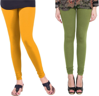 SriSaras Churidar Length Ethnic Wear Legging(Multicolor, Solid)