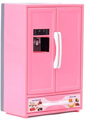 Miniature Toys Premium Quality Double Door Refrigerator Toy for Kids