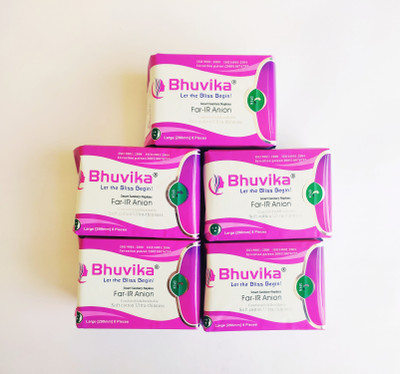 bhuvika Smart 290MM Pack of 5 Sanitary Pad(Pack of 5)