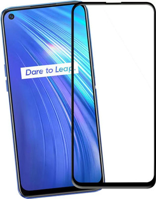 Kruvln Edge To Edge Tempered Glass for Realme 6(Pack of 1)