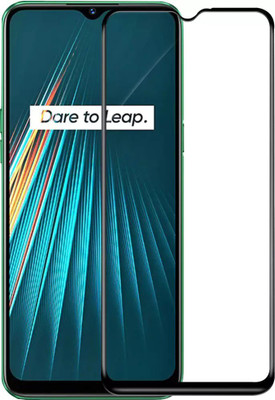 Kruvln Edge To Edge Tempered Glass for Realme Narzo 10A(Pack of 1)