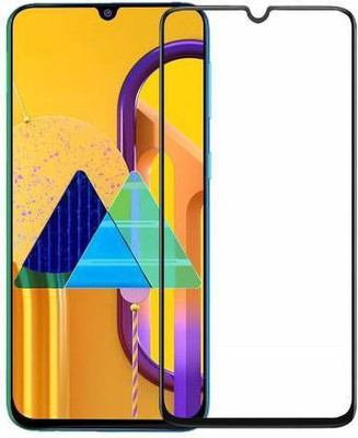 Msons Edge To Edge Tempered Glass for Samsung A70s | Premium Quality Full Glue 9H Hardness Anti Scratch Full Edge(Pack of 1)