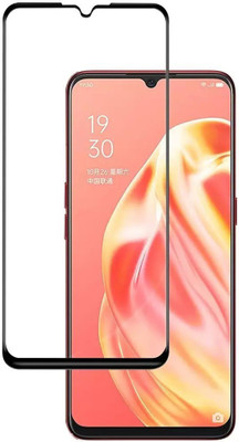 Kruvln Edge To Edge Tempered Glass for Realme C3(Pack of 1)