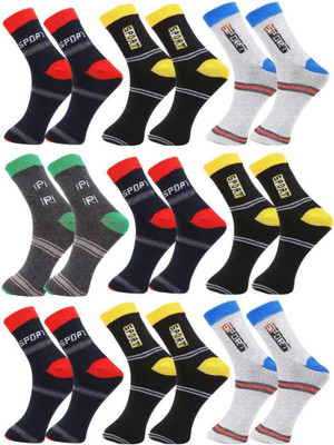 SS CLOTHING - Dress In Style Men Printed Ankle Length(Pack of 9)