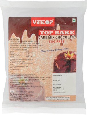 Vintop TOP CHOCOLATE CAKE PRE MIX Raising Ingredient Powder(750 g)