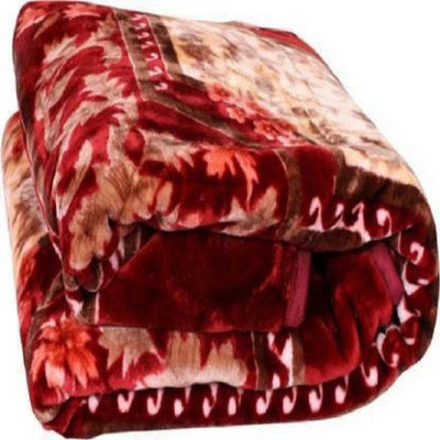 Swikon star Floral Single Mink Blanket for  Heavy Winter(Polyester, Multicolor)