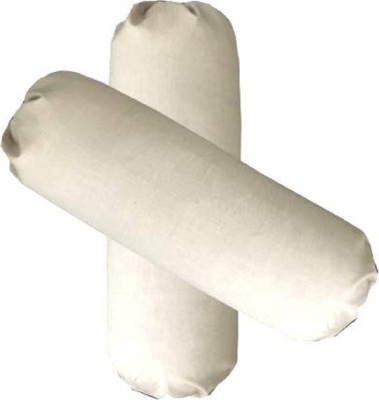 GKM Microfibre Solid Bolster Pack of 2(White)