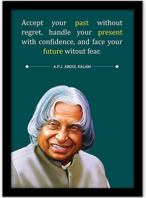 APJ Abdul Kalam Quotes Wall Frame | APJ Abdul Kalam Wall Posters | Motivational Quotes Frame for Office Wall School Study Room College Institute Students Enterpreneur Classroom and Home|Inspirational Quotes Wall Frame | Motivational Quote Framed Poster for Home Decoration | Quotes Wall Frame Posters