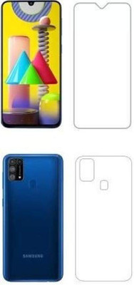 RUNEECH Front and Back Screen Guard for SAMSUNG GALAXY M31, SAMSUNG M31(Pack of 2)