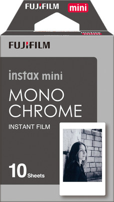 FUJIFILM Instax Mini Monochrome Film Roll(Yes 800 ISO Pack of 1)