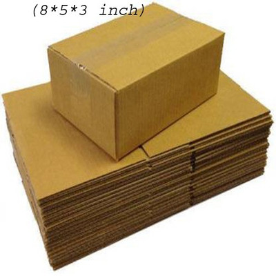 SHIV SHAKTI PACKERS Corrugated Cardboard Packaging Box(Pack of 50 Brown)