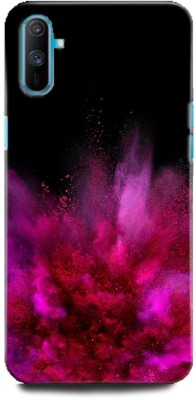 INDICRAFT Back Cover for Realme C3, RMX2027 PINK, RED, BLACK, POWDER, ABSTRACT ART, G FLEX(Multicolor, Hard Case, Pack of: 1)