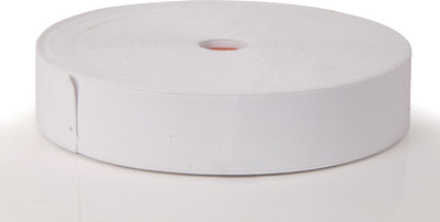 3tee Woven White Elastic(25 m)