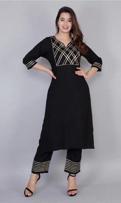 ALBAITH LOOK Women Kurta Palazzo Set