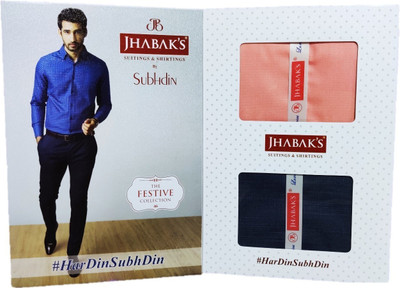 JHABAK'S Cotton Blend Solid Shirt & Trouser Fabric
