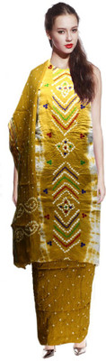 Lattice Cotton Silk Embroidered Multi-purpose Fabric