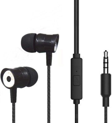 Meyaar SPN_SP-26 Metal in-Ear Headset Wired Headset(Black, In the Ear)