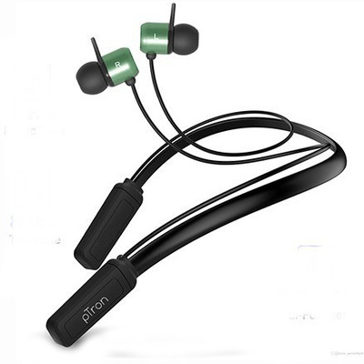 PTron InTunes Elite Neckband Bluetooth Headset (Black, Grey, Wireless in the ear)