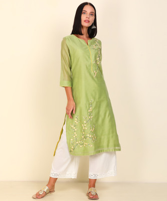 biba-women-embroidered-straight-kurtagreen