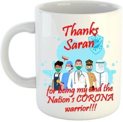 Nakshasutra Thanks Saran , My Warrior 03 Ceramic Coffee Mug(325 ml)