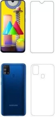 RUNEECH Front and Back Screen Guard for SAMSUNG GALAXY M31, SAMSUNG M31(Pack of 2)