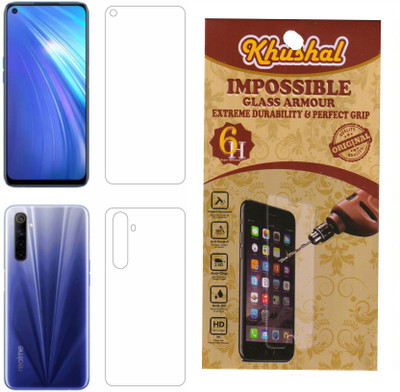 Khushal Front and Back Tempered Glass for Realme 6, Realme 6i, Realme 7, Realme 7i, Realme Narzo 20 Pro(Pack of 2)