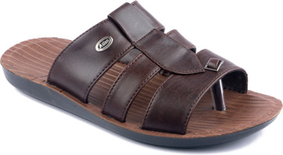 asian Men Sandals(Brown, Brown , 6)
