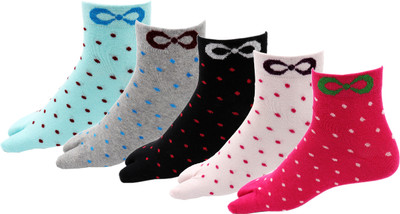 RC. ROYAL CLASS Women Self Design Ankle Length(Pack of 5)